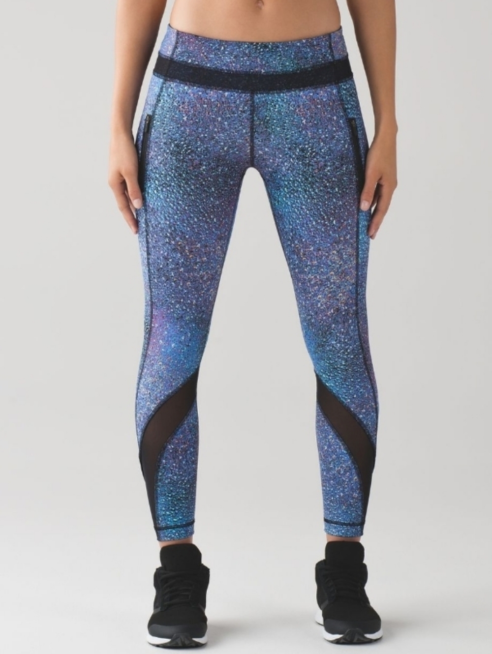 RARE Lululemon Inspire Tight II. Strive Multi Black. Mermaid. 7/8 Legging. 6.
